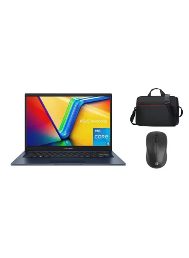Vivobook 14 Laptop With 14-Inch Display, Core i5-1334U Processor/8GB RAM/512GB SSD/Intel UHD Graphics/Windows 11 Home English Quiet Blue