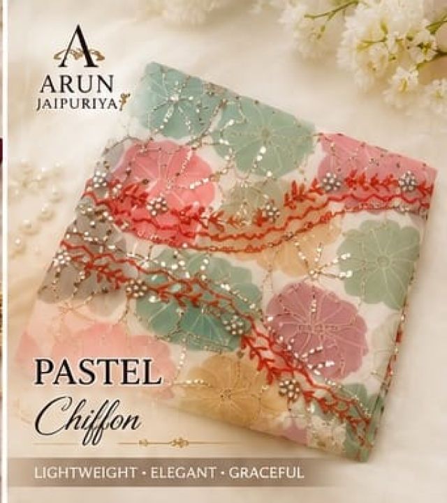 Pastel Chiffon Suit Set